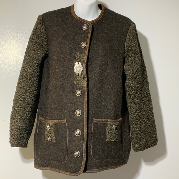Edelweiss Wool Loden Jacket steampunk unisex - Picture 1 of 8